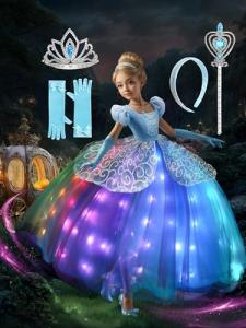 Musical Princess Costume with LED Lights and Accessories