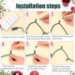 Mudder 60 Count Mini Light Bulbs for Christmas