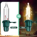Mudder 60 Count Mini Light Bulbs for Christmas