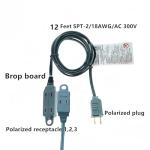 12 FT Extension Cord with 3 Polar Outlets