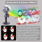 UPODA LED Snowfall Music Projector for Holidays
