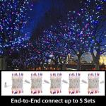 100 Count Red White Blue Mini Music Lights