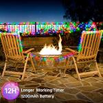 Multicolor Solar Christmas String Lights 72ft 2 Pack