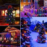 800 LED Multicolor Christmas Lights with Music Sync