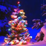 Multicolor Solar Christmas String Lights 72ft 2 Pack