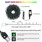 800 LED Multicolor Christmas Lights with Music Sync