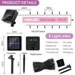 Solar String Lights Sync to Music - 39ft 100L
