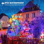 800 LED Multicolor Christmas Lights with Music Sync