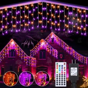 Joomer RGB Halloween Music Sync Icicle Lights