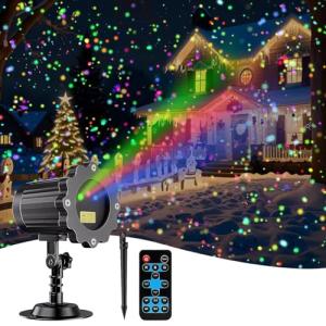 RGB Outdoor Christmas Projector Light with Motion Effects