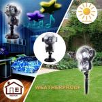 UPODA LED Snowfall Music Projector for Holidays