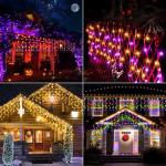 Joomer RGB Halloween Music Sync Icicle Lights