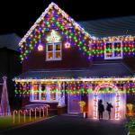 Joomer RGB Halloween Music Sync Icicle Lights