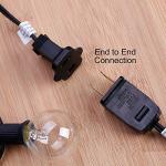 10FT Curtain String Light Power Extension Cord