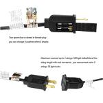 10FT Curtain String Light Power Extension Cord