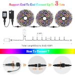 Motion Sensor Music Sync Christmas Lights 108FT 300LED