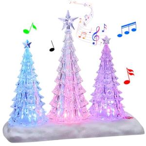 Musical Tabletop Christmas Tree with Colorful Lights