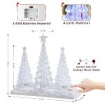 Musical Tabletop Christmas Tree with Colorful Lights