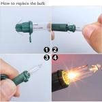 Mini Clear Replacement Bulbs for Synchronized Christmas Lights
