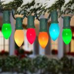 25 Pack C7 Multicolor Christmas Light Bulbs