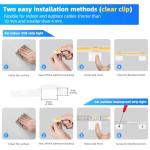 60 Pack LED Strip Light Clips for Easy Setup