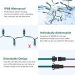 50 LED Waterproof RGB Music Sync String Lights