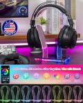 Acrylic RGB Headphone Stand with Music Sync Lights