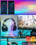 Acrylic RGB Headphone Stand with Music Sync Lights