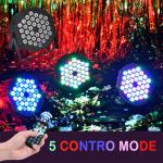 36 LED RGB Music Sync Lights for Events