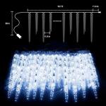 Minetom 20ft Blue Icicle Lights with Clips