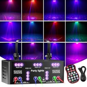 Sound Activated DJ Disco Laser Lights with Remote