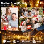 Addlon 50FT Remote-Controlled Music Sync Christmas Lights