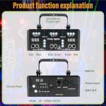 Sound Activated DJ Disco Laser Lights with Remote
