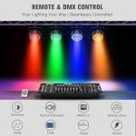 180W RGBA LED Par Lights - 2 Pack