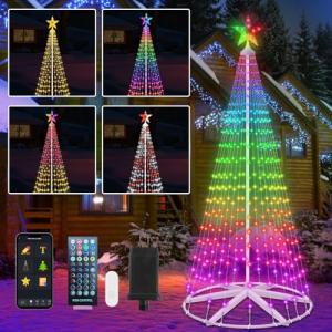 8FT RGB Color Changing Music Sync Christmas Tree
