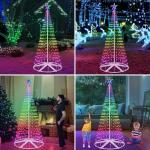 8FT RGB Color Changing Music Sync Christmas Tree