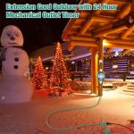20 FT Outdoor Timer Extension Cord for Lights