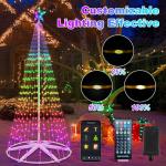 8FT RGB Color Changing Music Sync Christmas Tree