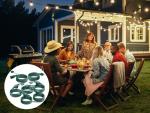 50Ft Outdoor Extension Cord with 6 Outlets