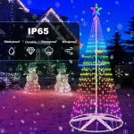 8FT RGB Color Changing Music Sync Christmas Tree