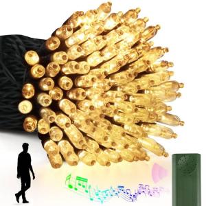 Tcamp 33FT Battery Christmas Lights with Music Sync