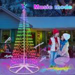 8FT RGB Color Changing Music Sync Christmas Tree