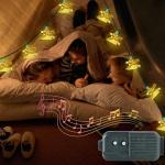 30 Musical Bell String Lights for Christmas Fun
