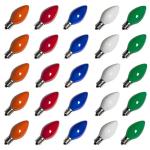 25 Pack C7 Multicolor Christmas Music Sync Bulbs