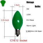 25 Pack C7 Multicolor Christmas Music Sync Bulbs