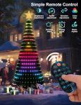 RGB 7Ft Smart Christmas Tree Lights with Music Sync