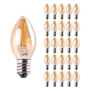 C7 LED Music Sync Night Light Bulbs - 25 Pack