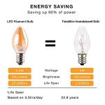 C7 LED Music Sync Night Light Bulbs - 25 Pack