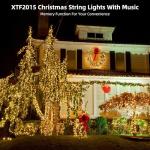 Synchronized Music LED Christmas String Lights 105ft