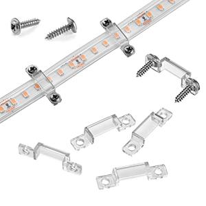 100 Pack LED Strip Light Mounting Clips
